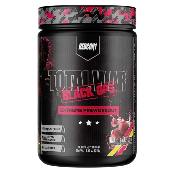 Redcon1 Total War Black Ops Extreme Pre-Workout Tigers Blood