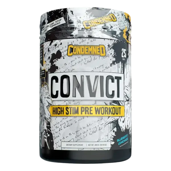 Condemned Labz Convict 2.0 Pre-Workout Blueberry Lemonade