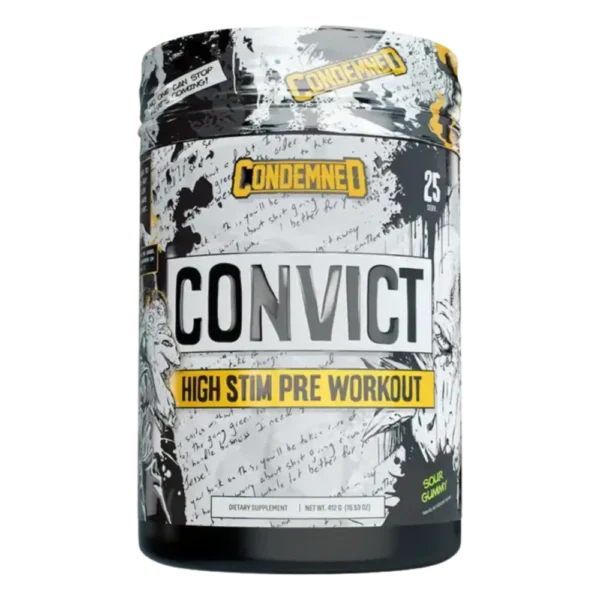 Condemned Labz Convict 2.0 Pre-Workout Sour Gummy