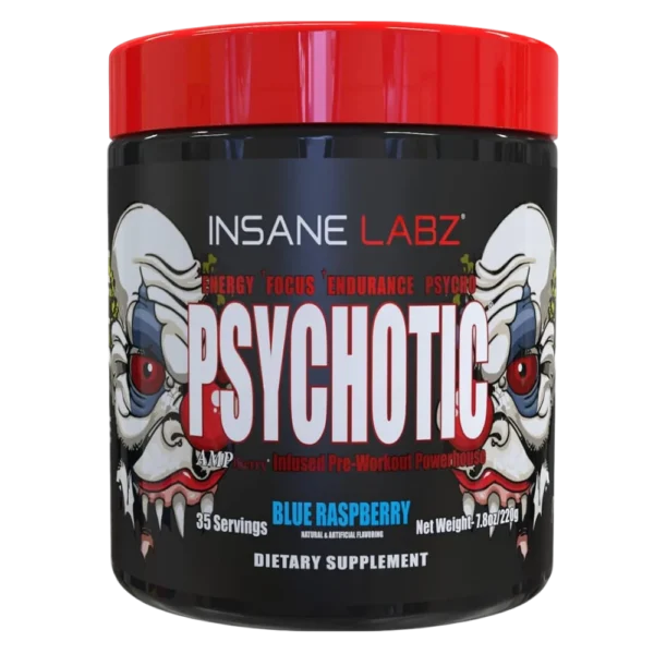 Insane Labz Psychotic AMP Pre-Workout Blue Raspberry