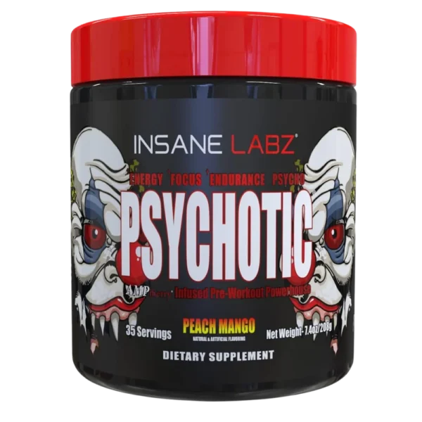Insane Labz Psychotic AMP Pre-Workout Peach Mango