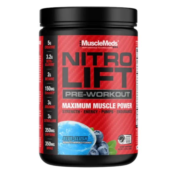 MuscleMeds Nitro Lift Pre-Workout Blue Slush