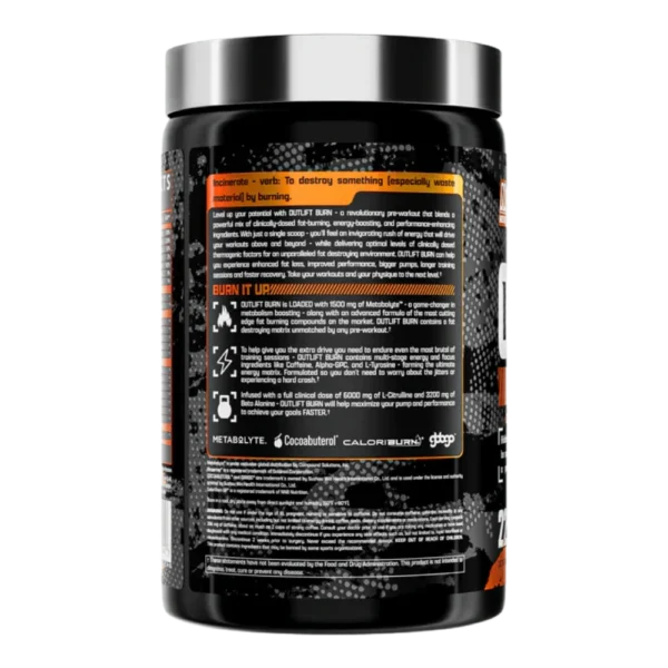 Nutrex Outlift Burn Pre-Workout Florida Crush Side View
