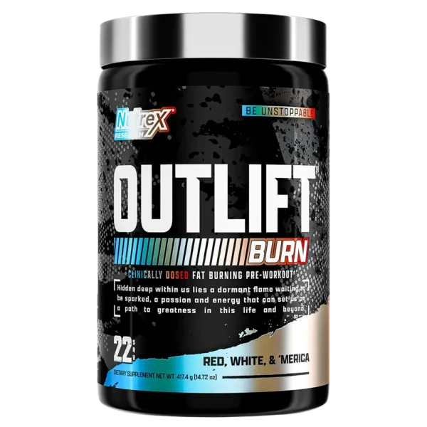 Nutrex Outlift Burn Pre-Workout Red White & Merica