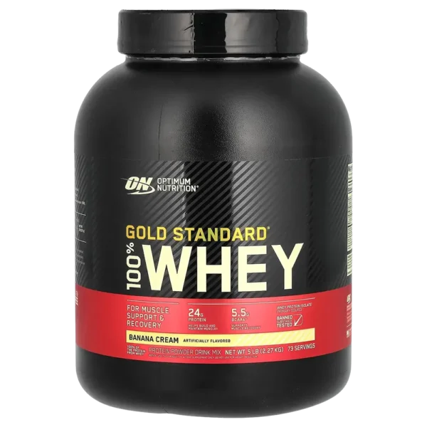 Optimum Nutrition Gold Standard 100% Whey Protein Banana Cream 5 lbs
