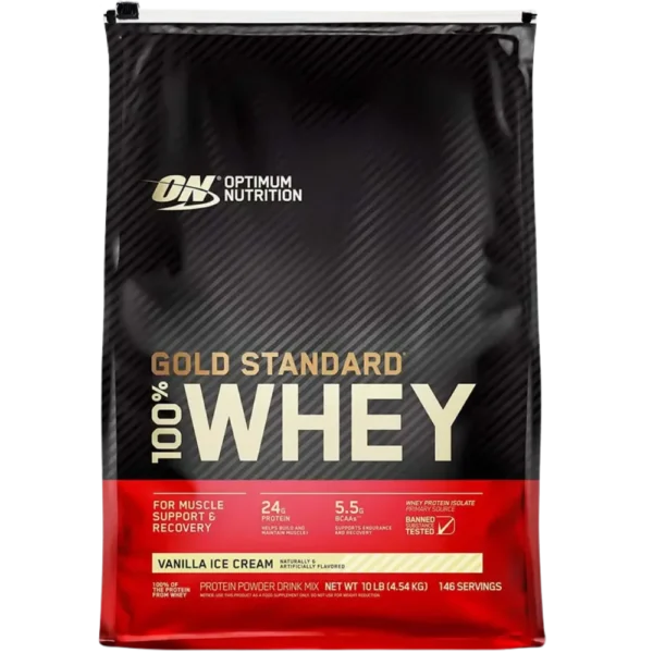 Optimum Nutrition Gold Standard 100% Whey Protein French Vanilla Ice Cream 10 lbs