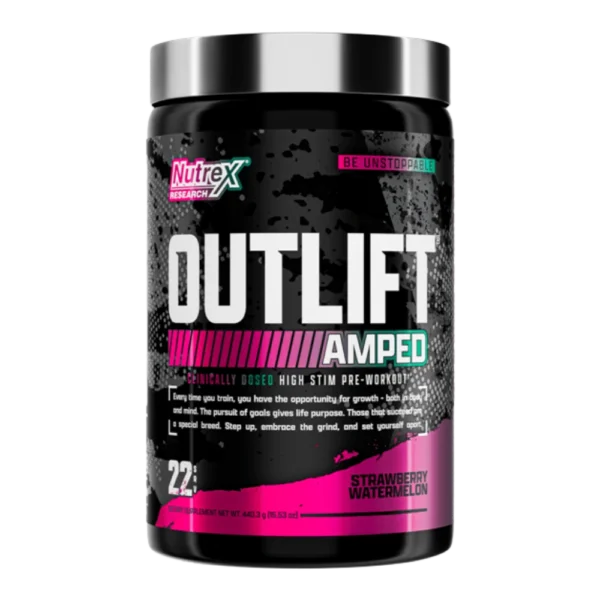 Outlift Amped High Stim Pre Workout Strawberry Watermelon