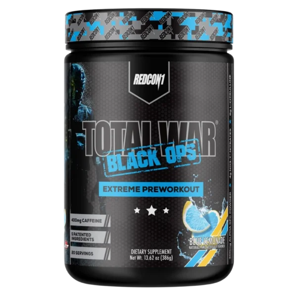 Redcon1 Total War Black Ops Extreme Pre-Workout Blue Lemonade