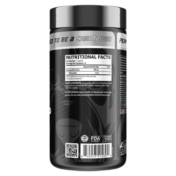 Core Champs Ashwagandha 500mg Back