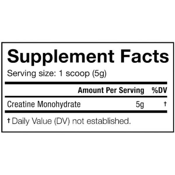 JNX Sports The-Curse Creatine 500g Supplement Facts