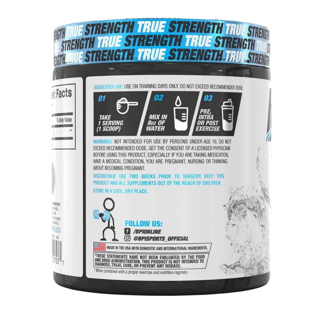 BPI Sports Micronized Creatine Unflavored Back