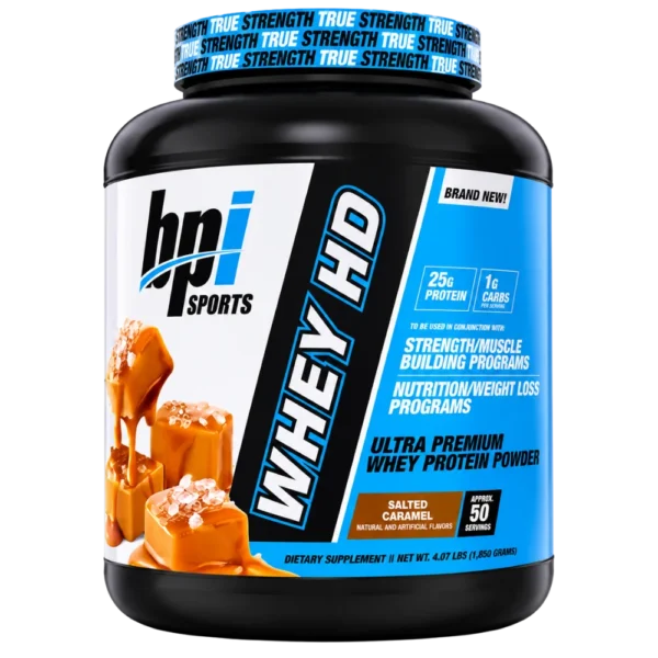 BPI Sports Whey HD Ultra Premium Whey Protein Salted Caramel
