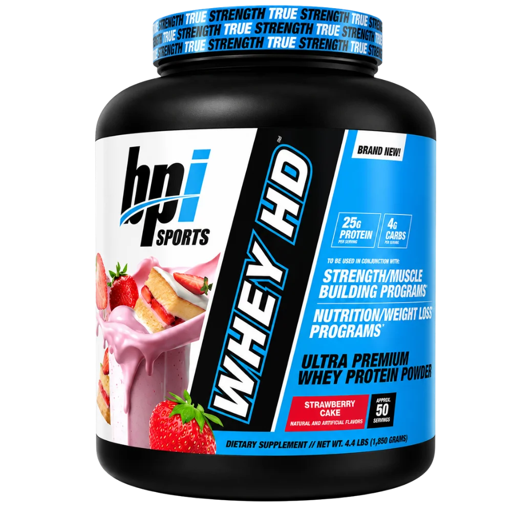 BPI Sports Whey HD Ultra Premium Whey Protein Strawberry Cake