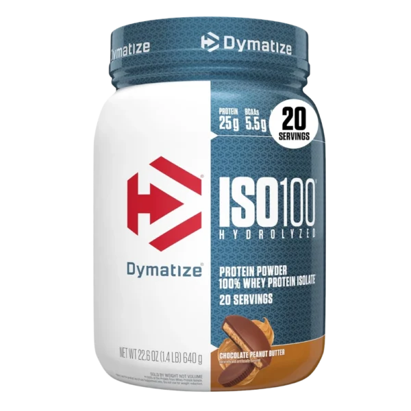 Dymatize ISO100 Hydrolyzed Whey Protein Isolate Chocolate Peanut Butter 1.4lbs