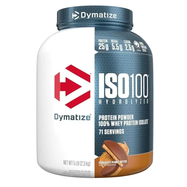 Dymatize ISO100 Hydrolyzed Whey Protein Isolate Chocolate Peanut Butter 5lbs