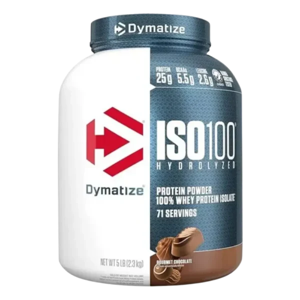 Dymatize ISO100 Hydrolyzed Whey Protein Isolate Gourmet Chocolate 5lbs