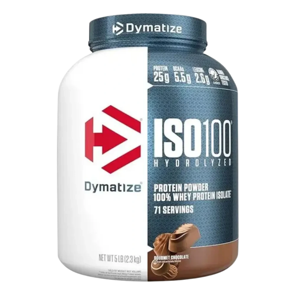 Dymatize ISO100 Hydrolyzed Whey Protein Isolate Gourmet Chocolate 5lbs