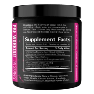 JNX Sports The Curse Pre-Workout Strawberry Kiwi Back
