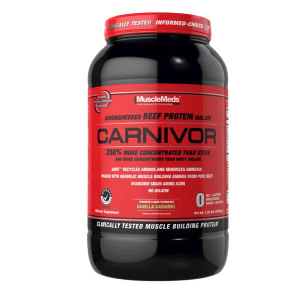 MuscleMeds Carnivor Beef Protein Isolate Vanilla Carame 2 lbs