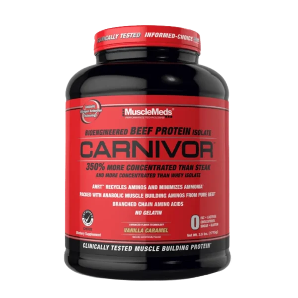 MuscleMeds Carnivor Beef Protein Isolate Vanilla Carame 4 lbs