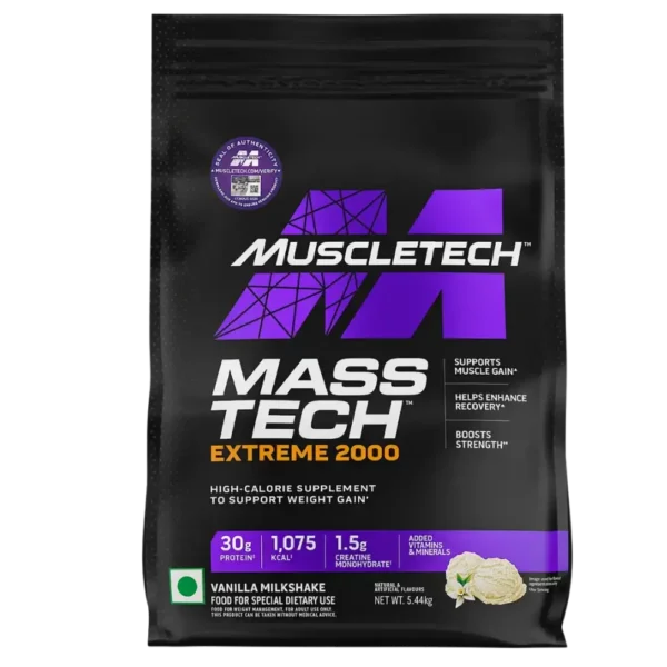 MuscleTech Mass Tech Extreme 2000 12lbs Vanilla Milkshake