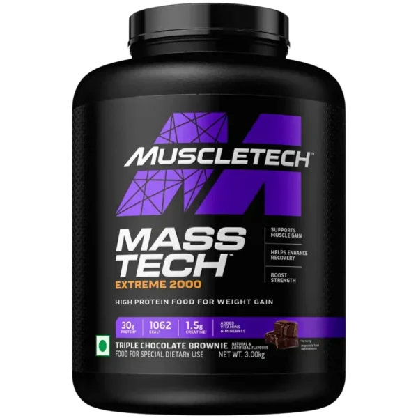 MuscleTech Mass Tech Extreme 2000 3kg Triple Chocolate Brownie