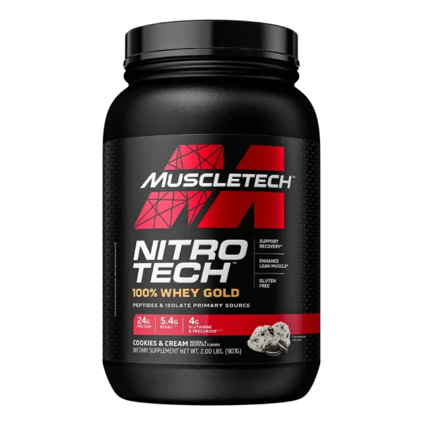 MuscleTech Nitro-Tech 100% Whey Gold Cookies & Cream 2 lbs