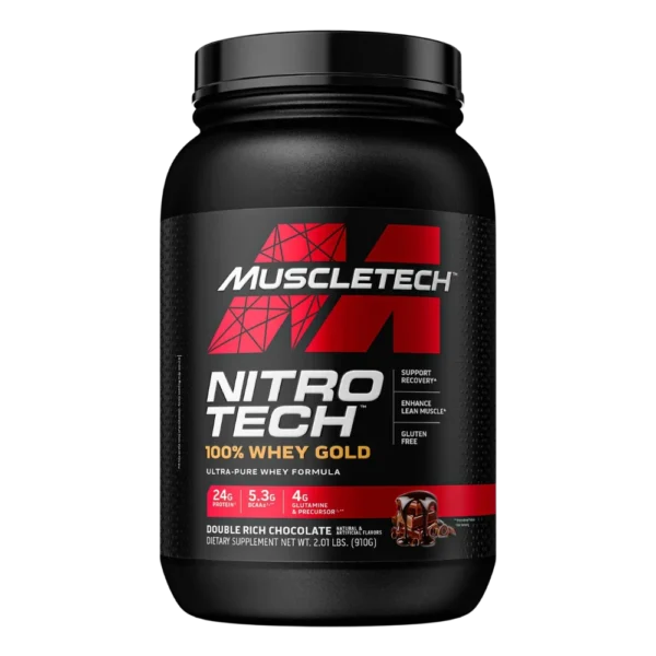 MuscleTech Nitro-Tech 100% Whey Gold Double Rich Chocolate 2 lbs