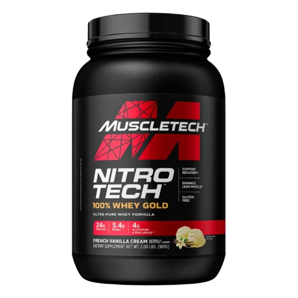 MuscleTech Nitro-Tech 100% Whey Gold French Vanilla Cream 2 lbs