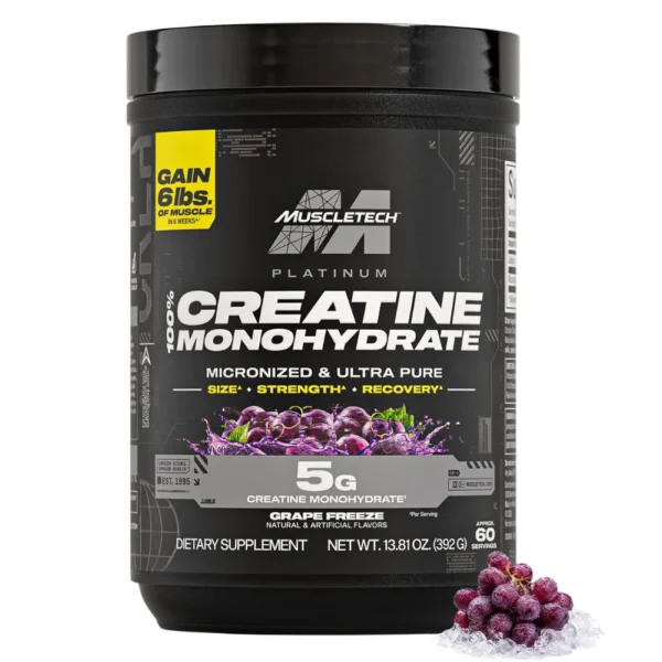 MuscleTech Platinum 100 Creatine Monohydrate Grape Freeze