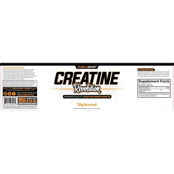 Musclesport Creatine Revolution Back