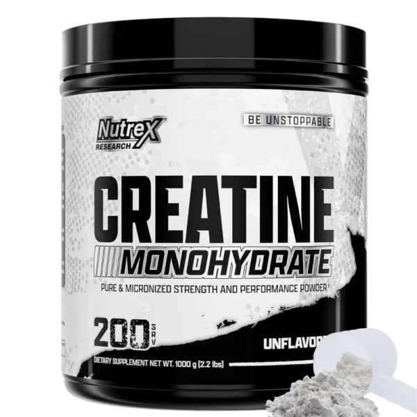 Nutrex Research Creatine Monohydrate Powder Unflavored 200 Servings