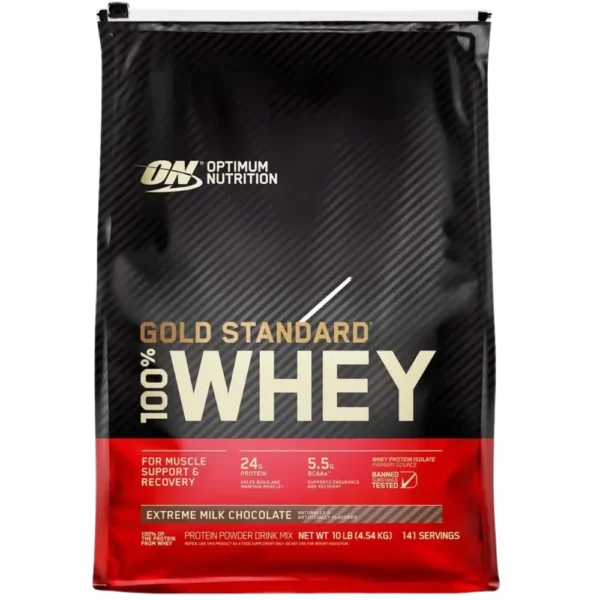 Optimum Nutrition Gold Standard 100 Whey Protein Extreme Milk Chocolate 10 lbs