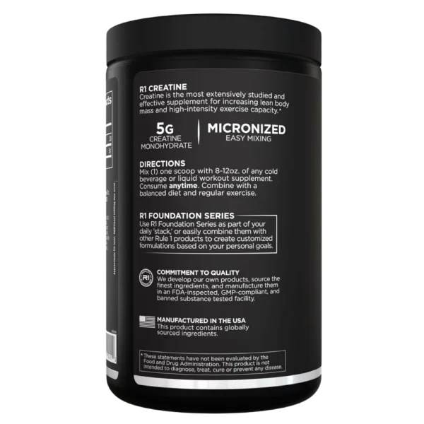 Rule 1 Creatine Monohydrate Side View