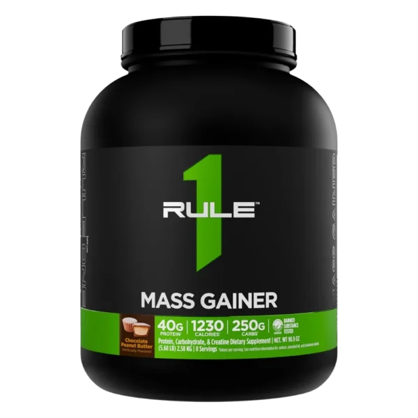 Rule 1 Mass Gainer Chocolate Peanut Butter 6 LBS