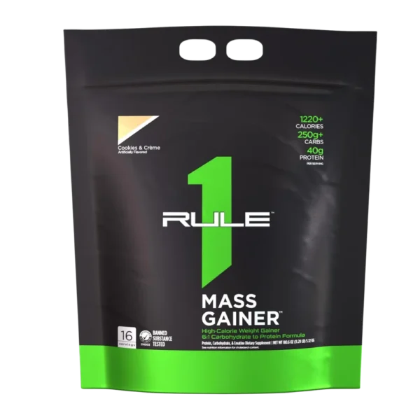 Rule 1 Mass Gainer Cookies Crème 12 LBS