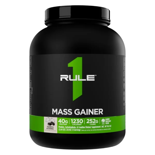 Rule 1 Mass Gainer Cookies Crème 6 LBS
