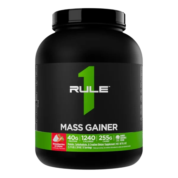 Rule 1 Mass Gainer Strawberries Crème 6 LBS
