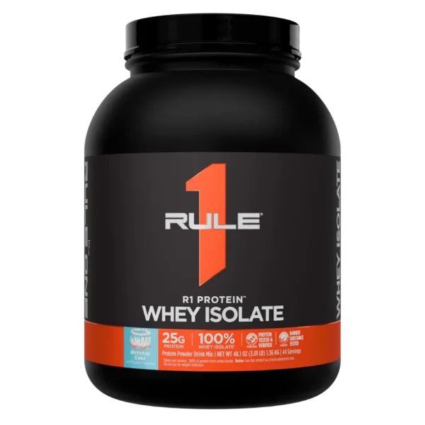 Rule 1 R1 Protein Whey Isolate Birthday Cake