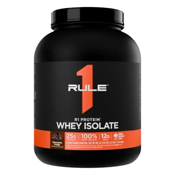 Rule 1 R1 Protein Whey Isolate Chocolate Fudge