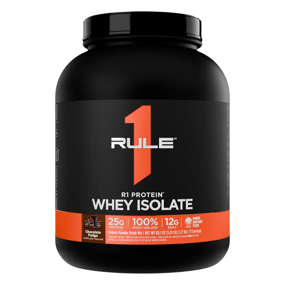 Rule 1 R1 Protein Whey Isolate Chocolate Fudge