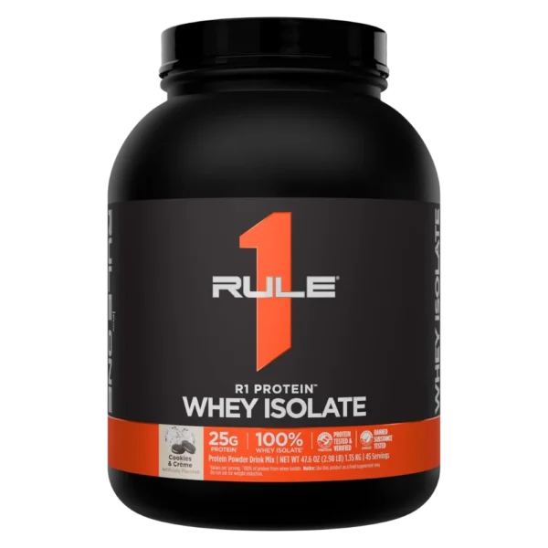Rule 1 R1 Protein Whey Isolate Cookies & Cream