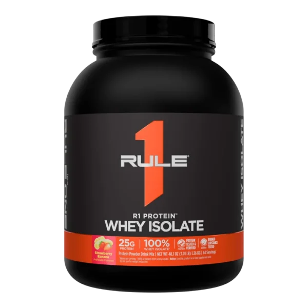 Rule 1 R1 Protein Whey Isolate Strawberry Banana