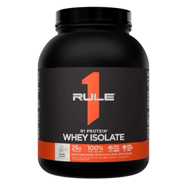 Rule 1 R1 Protein Whey Isolate Vanilla Creme