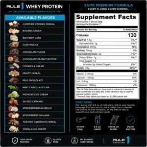 Rule 1 Whey Protein Toasted Vanilla Ice Cream