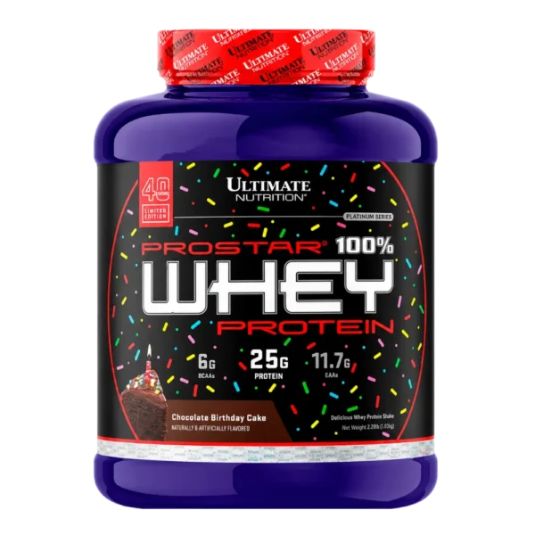 Ultimate Nutrition Prostar 100 Whey Protein Birthday Cake